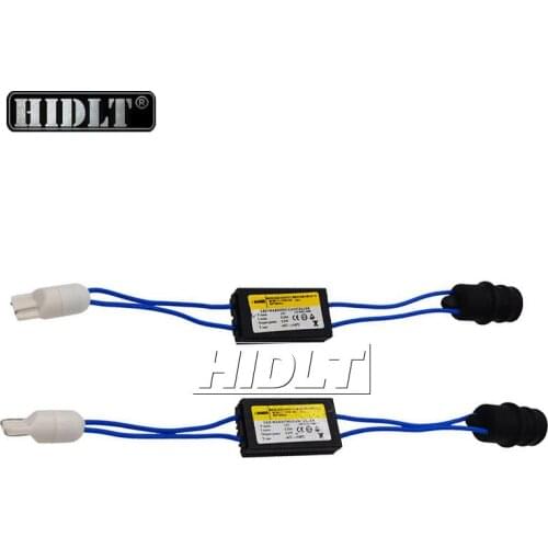 HIDLT 1 Pair T10 LED Canbus Lamp 12V LED Warning Canceller Decoder T10 W5W 168 Car Lights NO Error Canbus OCB Load Resistor
