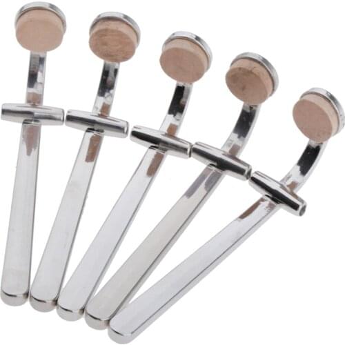Lots 5 Silver Saliva Faucet Trombone with Cork Pad Musical Instrument