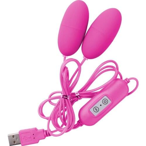 Multispeed Clitoris stimulator Bullet USB Vibrator Adult Sex Product Dual Love Egg Single/ Double Egg for Women