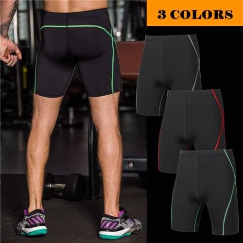 New 2021 Summer Active skinny Track and field GYM Fitness training Jogging shorts Men sport Running Tights