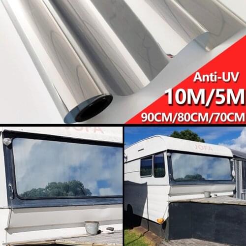 90CM/80CM/70CM Summer One-Way Mirror Window Film Anti-UV Privacy Self-Adhesive Decorative Window Shades For Homes And Offices