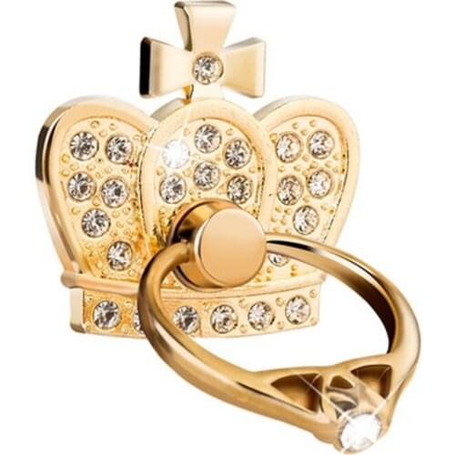 Wholesales 30pcs/lot Universal Mobile Phone Holder Crown Phone Ring Holder Cell Phone Stand Finger Ring Holder Support