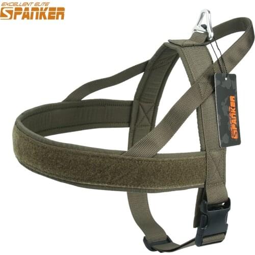 EXCELLENT ELITE SPANKER Tactical Dog Harness Training Patrol Vest Adjustable Harness Walking Dog Harness For Small Medium Large