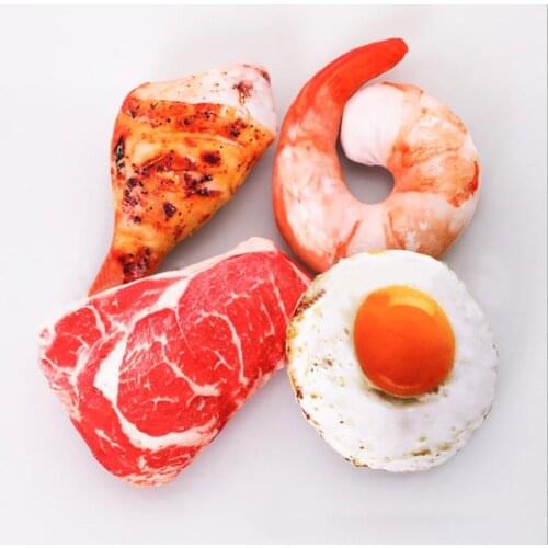 Pet Dog Cat Puppy Sound Squeaky Toy dog cat 3d digital sounding toy Fruit and vegetable pet plush toy Funny Toy