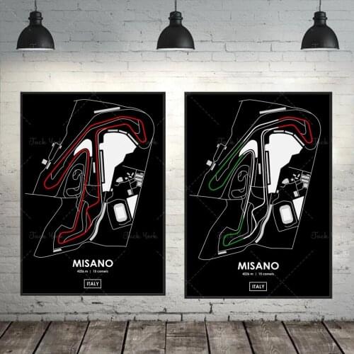 Misano - Italy Track Map Poster