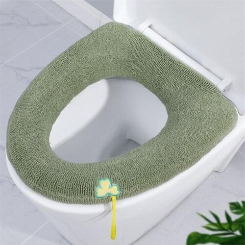 Pink Universal Soft Warm Washable Toilet Seat Cover Mat Set for Home Decor Closestool Mat Seat Case Toilet Lid Cover Accessories