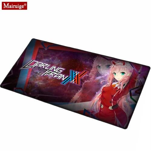 Pink Mouse Pad Cute Kawayi Zero Two Darling In The Franxx Geme Mouse Pad Anime XL Gamer Pc Compute Desk Mat 90x40cm / 80x30cm