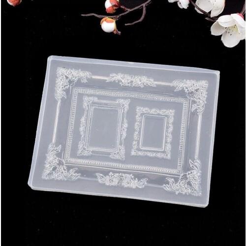 Silicone Retro Photo Frame Mirror Frame Mold Retro DIY Mirror Resin Decoration Jewelry Epoxy Home Making Modeling Mold Craf Y1Y2