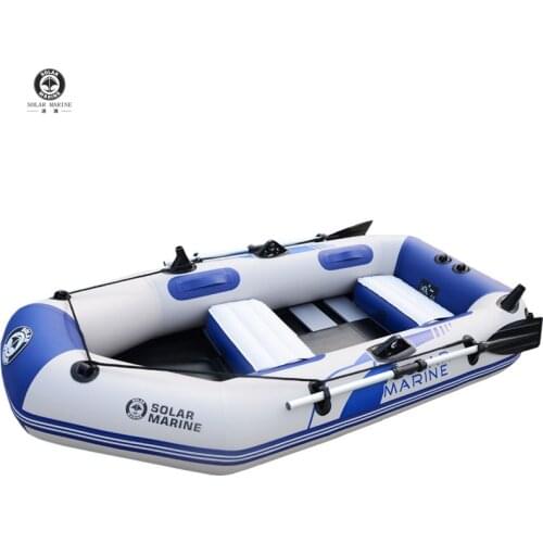 3 People 230 CM PVC Inflatable Kayak Upgraded Thick Hard Bottom Fishing Boat Water Sports Equipment