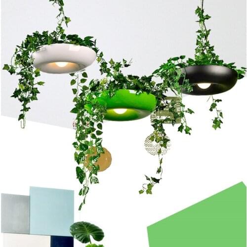LED plant pendant light dining room bar Kitchen island pendant lamp Indoor home Nordic decor Studio Lustre Suspension Lamp
