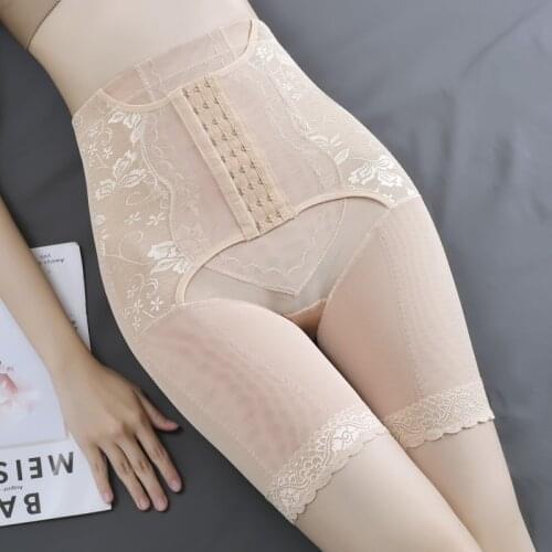 High Waist Trainer Body Shaper Panties Women Firm Tummy Control Underwear Shapewear Butt Lifter Slimming Briefs with Hook