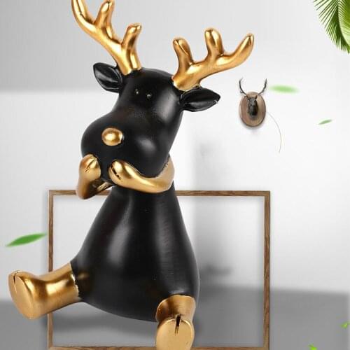 HOME DECORATION RESIN ORNAMENTS ANIMAL STATUE SCULPTURE NORDIC DECORATION WINE CABINET DECORATION RESIN CRAFTS ORNAMENTS