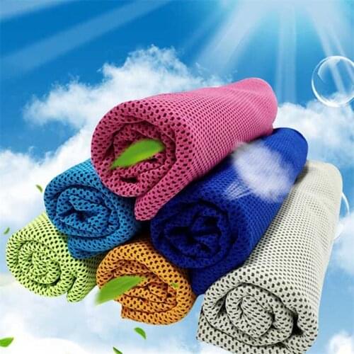 Physical cooling Polyester outdoor The New Ice towel Fitness Cold towel 100x30cm Cold sensation movement summer