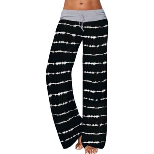 Ultra-thin Womens Sports Yoga Pants Loose Wide leg Pants Female Summer Beach Pants Large Size Elastic Waist Straight Trousers