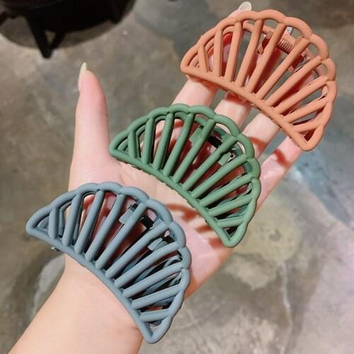 New Fashion Simple Geometric Candy Colors Acrylic Hair Clips Hairpins Crab Claws Hair Girls Women for Accessoires Headdress