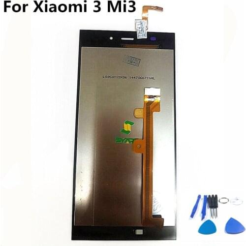 100% Tested AAA Quality LCD Display With Touch Screen Digitizer Assembly For Xiaomi 3 Mi3 M3