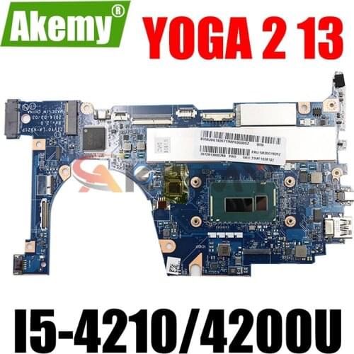 ZIVY0 LA-A921P For Lenovo YOGA 2 13 YOGA 213 Laptop Motherboard With I5-4210/4200U CPU 8GB RAM Mainboard FRU 5B20G19207