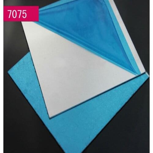 1PCS 7075 aluminum plate aviation aluminum polishing plate 2mm * 100mm * 100mm