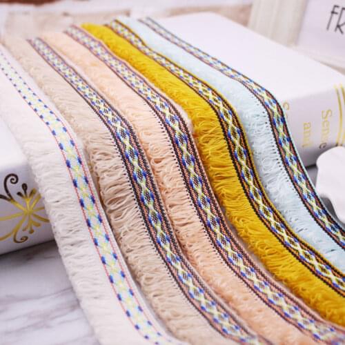 10yards/lot Ribbon tassel lace DIY accessories lace tassels trimming fringes for home furnish sewing clothes Curtains decoration