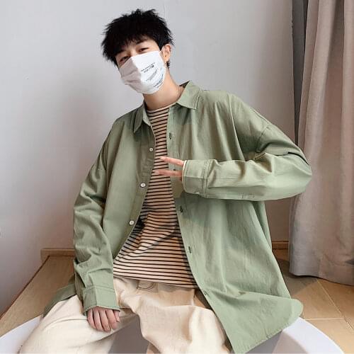 2020 Mens Long Sleeve Hawaiian Shirt Loose Cotton Clothes Casual Shirt Camisa Masculina French Cuff Mens Fashion Shirts M-5XL