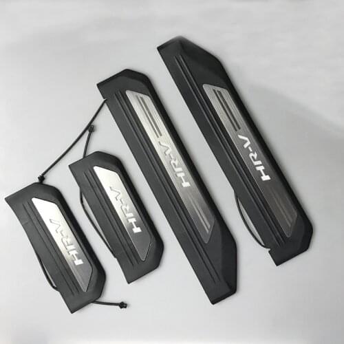 Auto Part Fit For Honda HRV HR-V Vezel 2014 2015 2016 Stainless Steel Scuff Plate Door Sill Guards Thresholds Cover Trims 4Pcs
