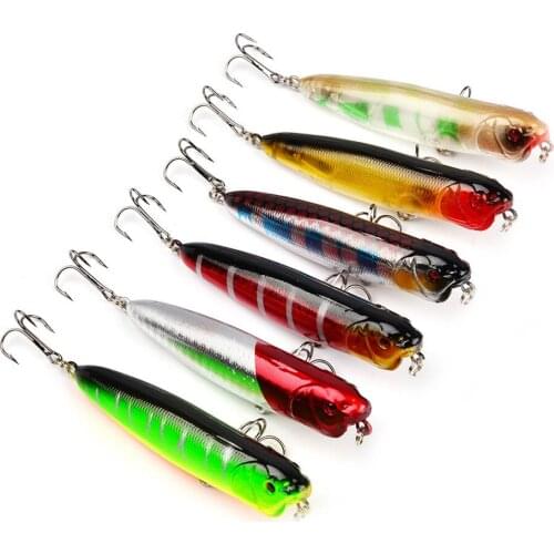 9cm 11.76g Popper Lure Plastic Hard Bait superbait Fake Bait Six Colors swimbait fishing lures