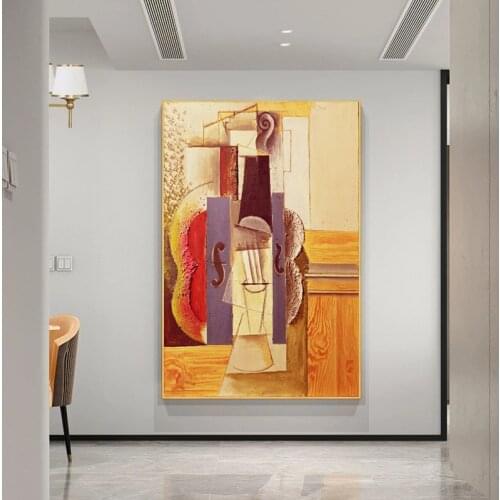 Abstract Colorful Geometric Shapes Canvas Painting Wall Art Nordic Posters and Prints Wall Pictures for Living Room Decoration