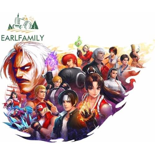 EARLFAMILY 13cm x 8.7cm Car Decals for Action RPG 'THE KING OF FIGHTERS ALLSTAR' Is Seeing A Releas DIY Motorcycle Stickers
