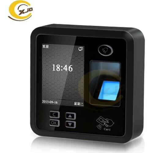 XJQ Standalone Biometric Fingerprint RFID Card Door Access Control with Time Attendance Device support TCP/IP and USB download