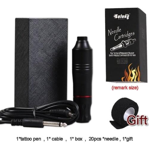 Free Shipping Tattoo Kit Professional Tattoo Rotary Pen Machine Set Permanent Makeup Cartridge Needle Tattoo Body Art