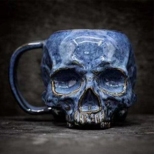 1 Pcs 480ML Cranium Cup Skull Cup Halloween Thriller Horror Curious Cup Decoration Skeleton Skull Cup Halloween Decoration
