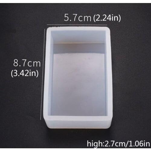 DIY Crystal Epoxy Glue Mold Rectangular Box Crafts Desktop Decorations Silicone Molds Dried Flower Resin Decorative DIY Craft