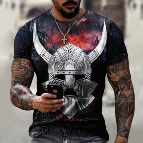Bull Head Demon Avatar 3d Printing T Shirt Men Pirate Pattern Summer Fashion Male Short Sleeves Handsome Man Casual Tees Shirt