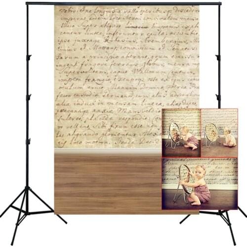 HUAYI Photography Backdrop Vinage alphabet Love poem Photo Booth Background Newborns Child Birthday Studio Backdrop N-003
