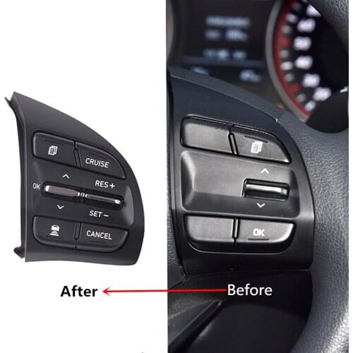 Car Steering Wheel Switch Buttons For Hyundai Veloster feisi 2018 1.6T Elantra (overseas) Lafesta 2019 Cruise Control Volume