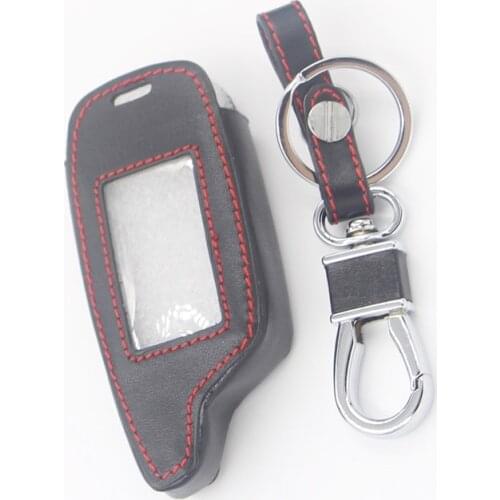 Leather Key Case For Pandora DXL3000 DXL3210 DXL3300 Two Way LCD Remote Starter Car Alarm
