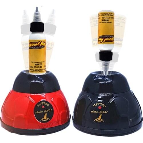 Tattoo Machine Vortex Stirrer Ink Mixer Black Fast Electric Liquid Paint Shaker Nail Polish Bottle Shaker Permanent Accessories