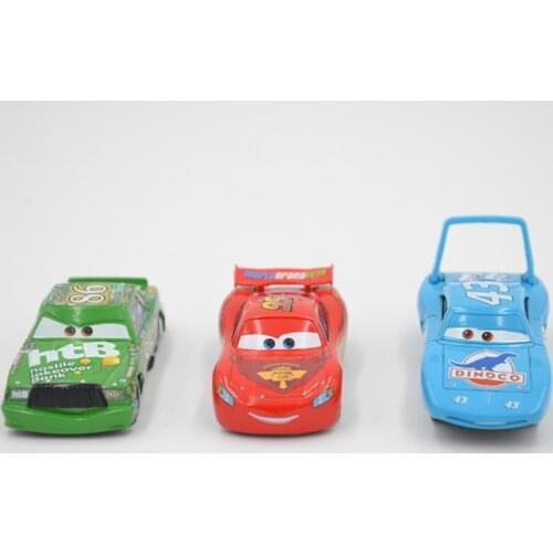 Disney Pixar Cars 3pcs Newest No.95 Lightning McQueen No.86 Chick Hicks No.43 King Diecast Metal Alloy Toys Cars For Kids Gifts