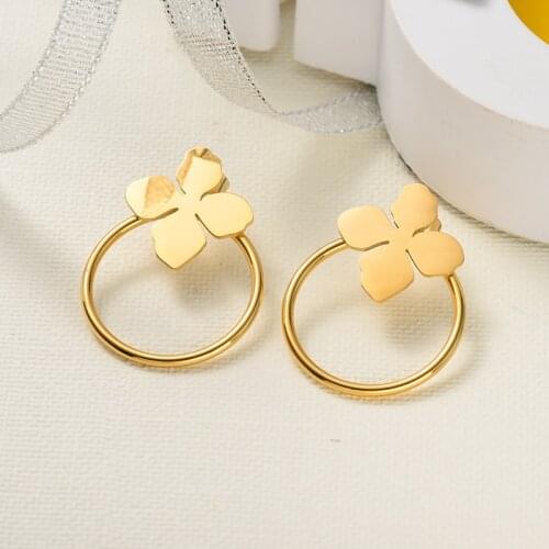 Fashion Metal Statement Earrings 2021 Gold Color Geometric Earrings For Women Hanging Dangle Earring Earring Jewelry