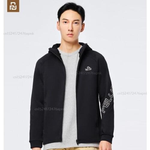 Xiaomi mijia outdoor fleece mens hooded autumn warm casual jacket running sports cardigan