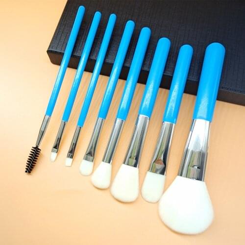 8Pcs Makeup Brushes Set Cosmetic Brush Eyeshadow Eyebrow Eyelash Face Powder Foundation Blush Brush Lips Beauty Make Up Tool Kit