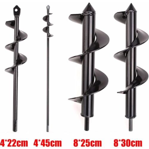 NEW Garden Auger Spiral Drill Bit Roto Flower Planter Bulb Shaft Drill Auger Yard Gardening Bedding Planting Hole Digger Tool