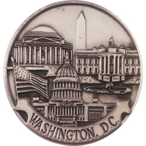 Custom Antique Silver Coin New 3D Zinc Alloy Coins