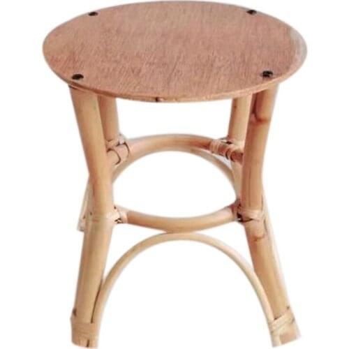 25Cm Rattan Plant Stand Natural Woven Flower Pot Indoor Plant Stand Plant Holder for Gardening Interior Decor