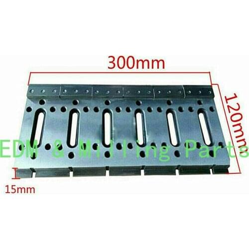 CNC Wire Cut EDM Fixture Board Stainless Jig Tool Clamping and Leveling Wire EDM 300X120X15mm