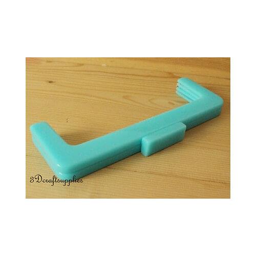 Purse frame 8 1/2 inch x 3 inch ( 22cmx7.5cm ) Acrylic Resin Sky blue M56B