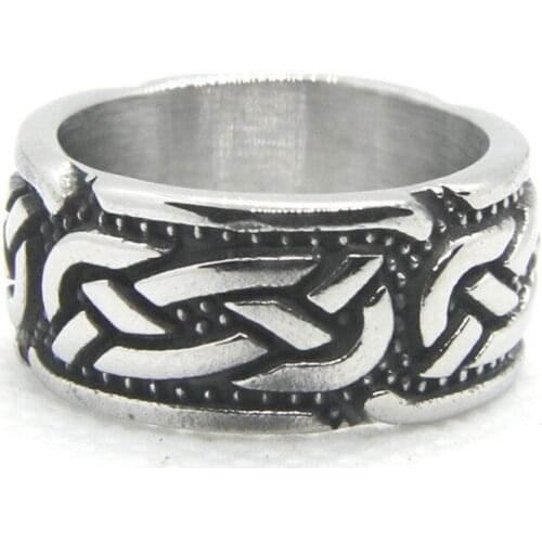 Rany&Roy Newest Band Ring 316L Stainless Steel Fashion Jewelry Cool Ring
