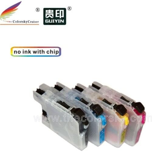 RCB-LC163) refillable ink cartridge for Brother DCP-J152W DCP-J552DW DCP-J752DW MFC-J245 MFC-J470DW MFC-650DW MFC-J470 MFC-650