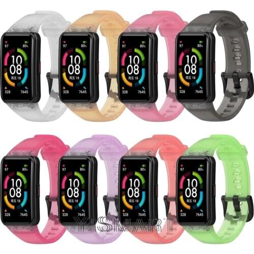 Honor Band 6 Silicone Straps For Huawei Band 6 pro Bands Belt Wristband Replacement Sport Bracelet Bands Accessories Strap