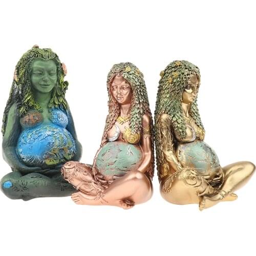 Gaia Mother Earth Goddess Statue Figurine Garden Ornament Home Decoration Crafts